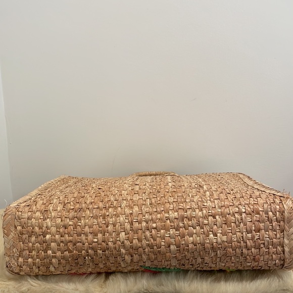 Vintage Oversized Straw Tote Bag - Picture 8 of 8